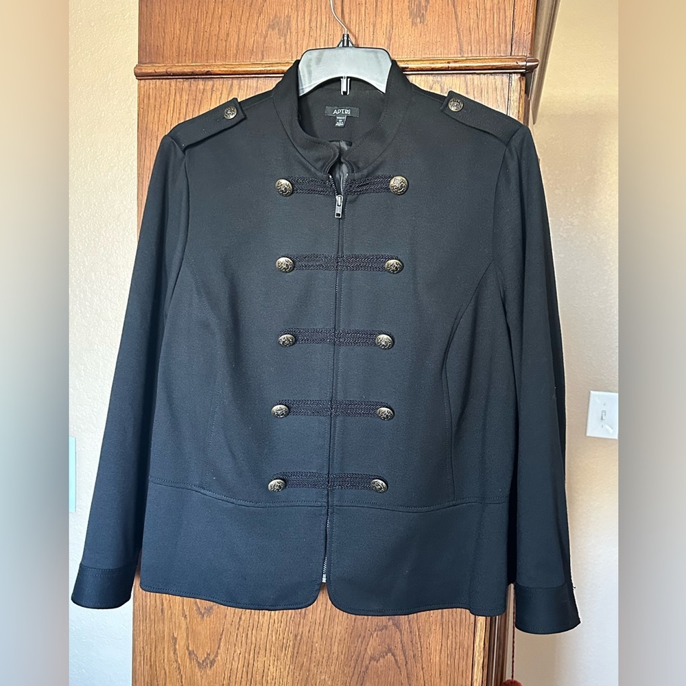 Apt. 9 Black Military Style Blazer